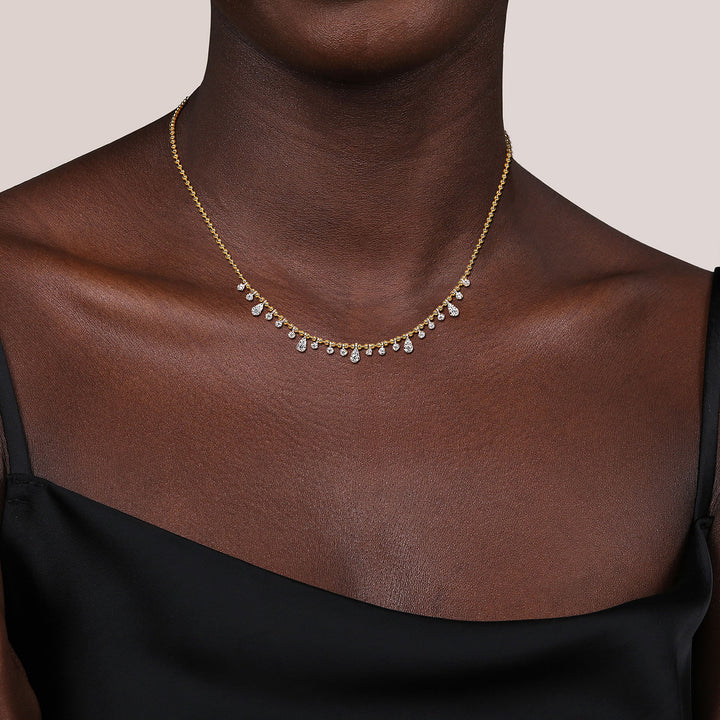 14K Yellow And White Gold 0.51 CTW Diamond 16" Necklace