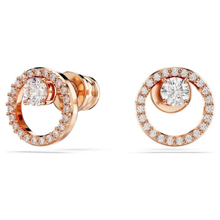 Swarovski Constella Rose Gold-Tone Plated Stud Earrings With Clear Zirconia's 5692263