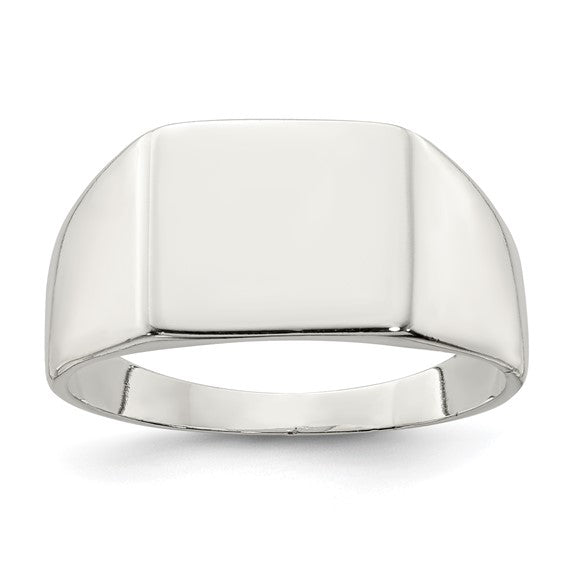 Sterling Silver Polished Signet Ring