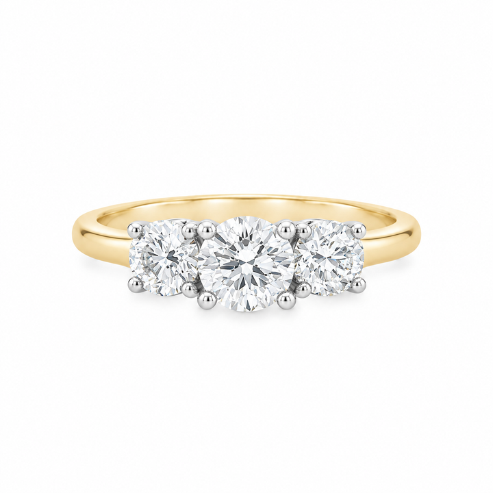 14K Yellow And White Gold 1.15 CTW Diamond Engagement Ring