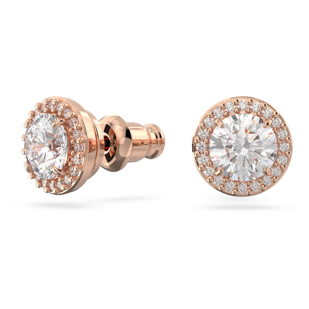 Swarovski Una Angelic Rose Gold-Tone Plated Stud Earrings With Clear Zirconia's 5626275