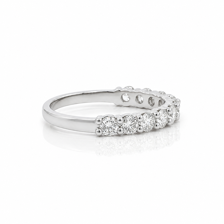 14K White Gold 1.05 CTW Diamond Anniversary Ring
