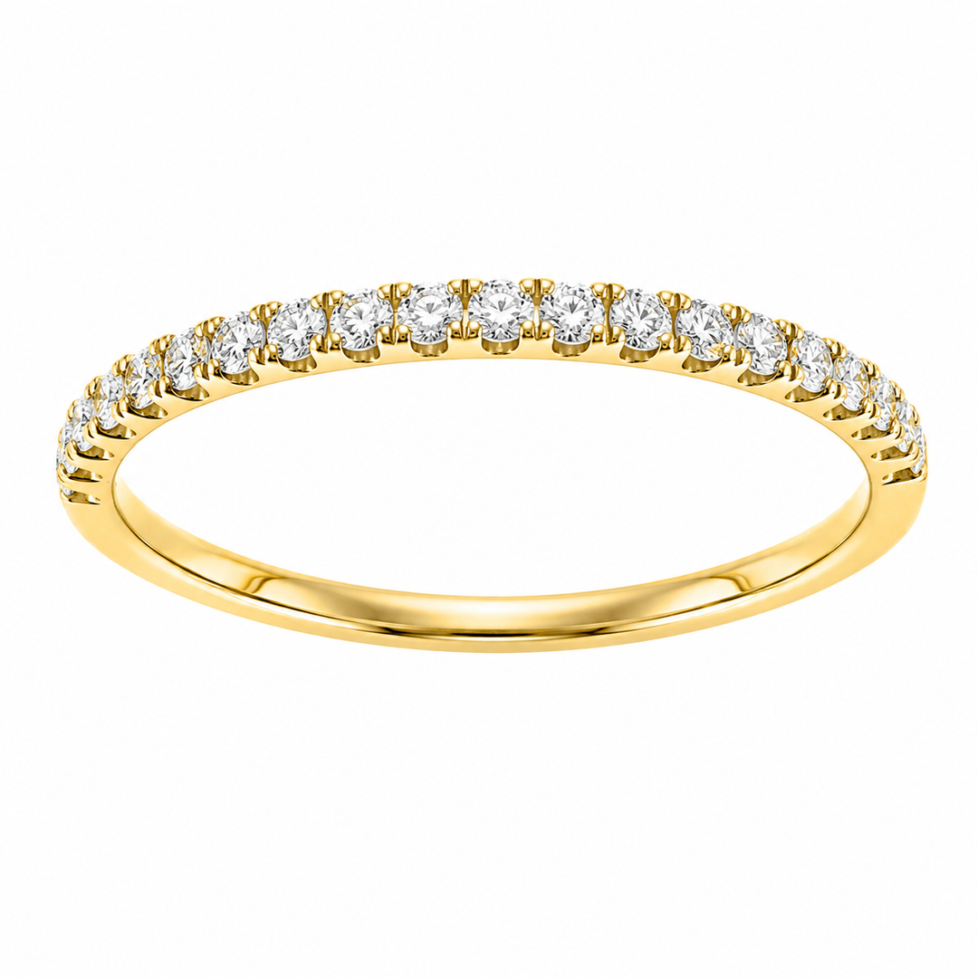 18K White Gold VS2 F/G 0.15 CTW Diamond Women's Wedding Band