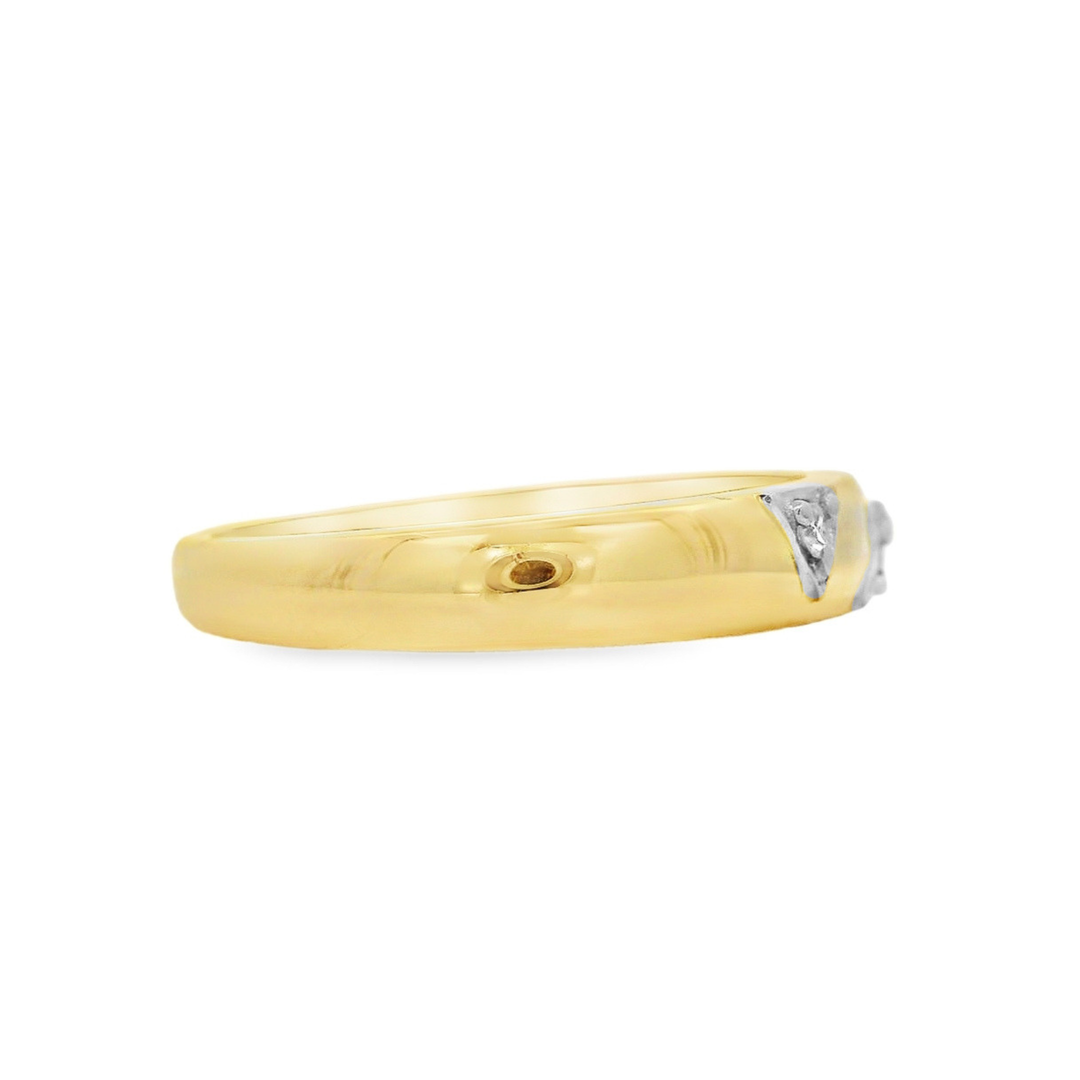10K Yellow Gold 0.02 CTW Diamond Woman's Ring