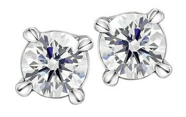 14K White Gold 0.25 CTW LAB Grown Diamond Stud Earrings