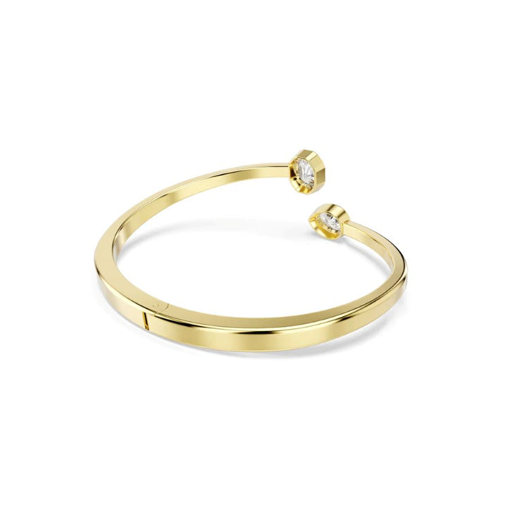 Swarovski Imber Gold-Tone Plated Bangle With Clear Cubic Zirconias