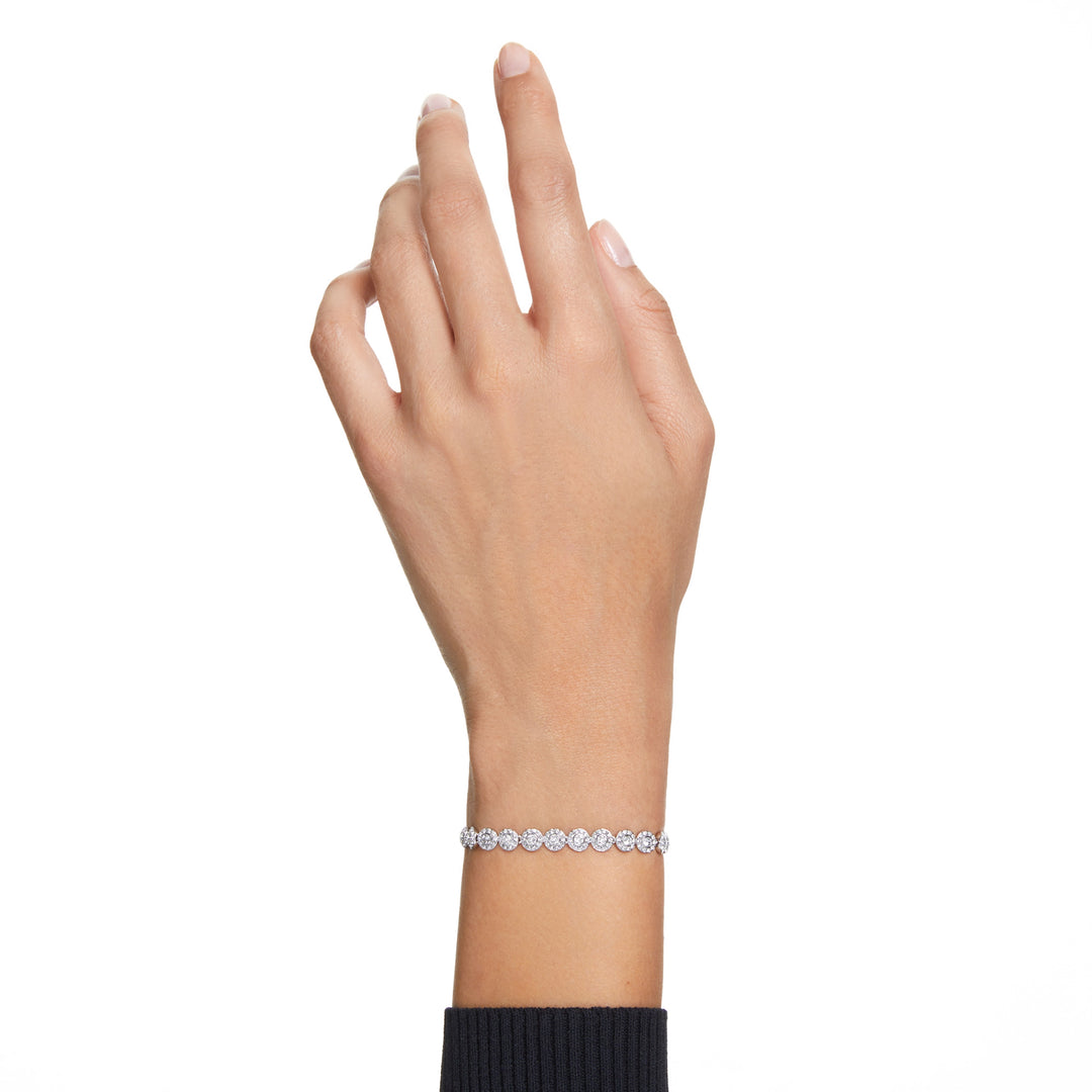 Swarovski Una Angelic Rhodium Plated Bracelet With Clear Crystals 5071173