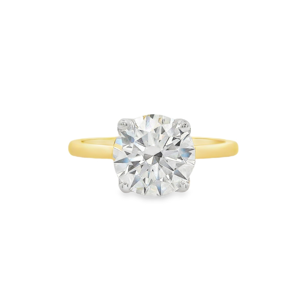 14K Yellow Gold Solitaire 2.02 CTW LAB Grown Diamond Engagement Ring