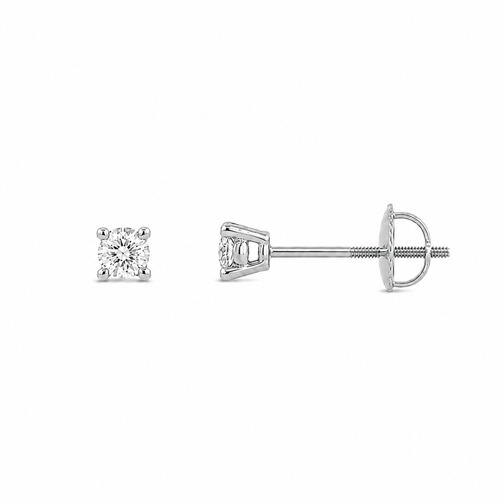 14K White Gold 0.25 CTW LAB Grown Diamond Stud Earrings
