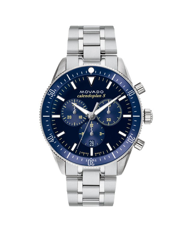 Movado Heritage Calendoplan S Chronograph Men's Quartz Watch 3650124