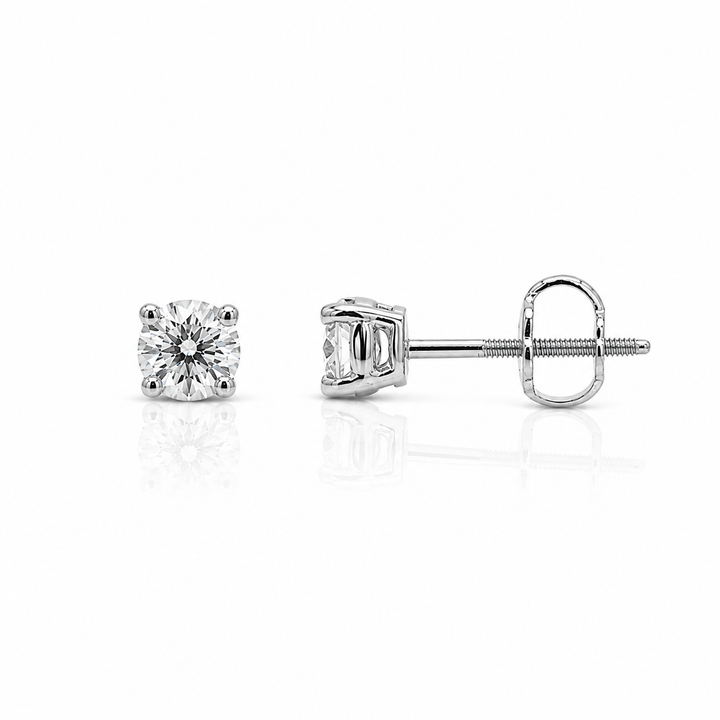 14K White Gold 0.25 CTW Lab Grown Diamond Stud Earrings