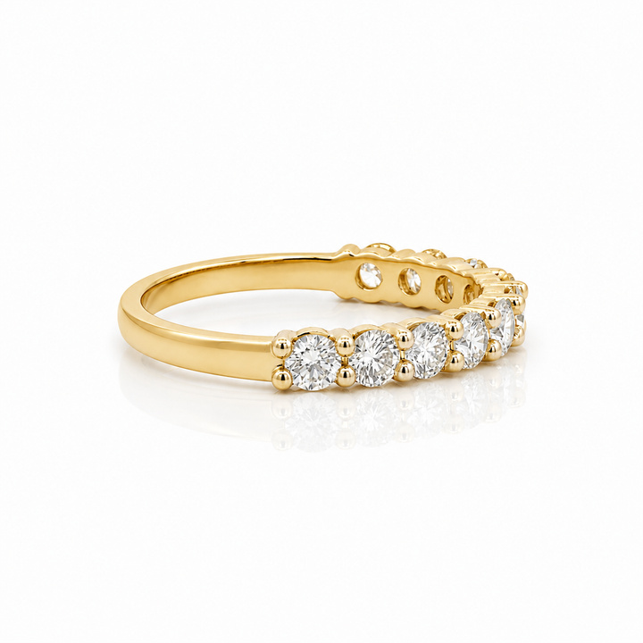 14K Yellow Gold 1.05 CTW Diamond Anniversary Ring