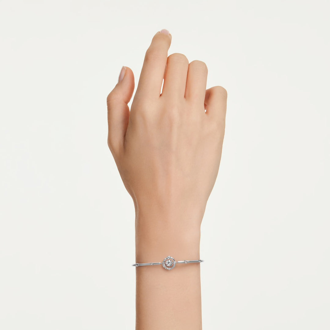 Swarovski Constella Rhodium Plated Bracelet With Clear Cubic Zirconia 5743523