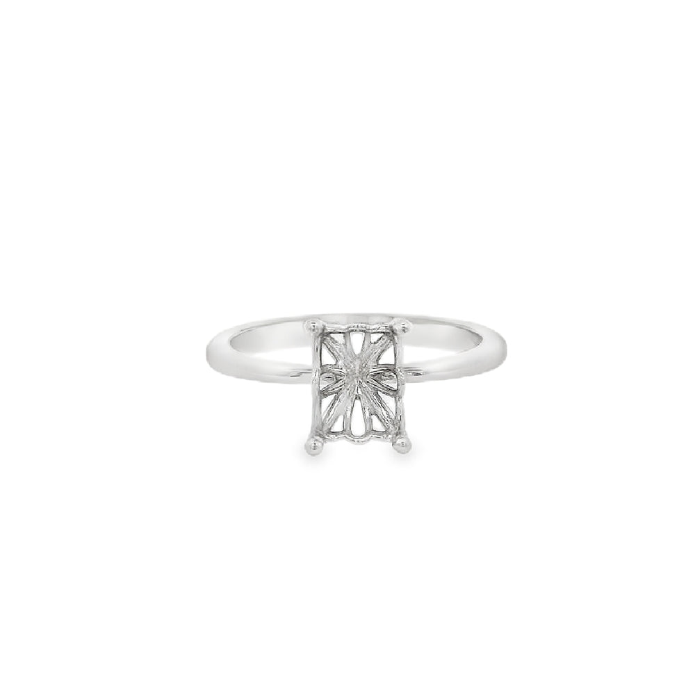 Women's 14K White Gold Solitaire Ring Mount 420-00129