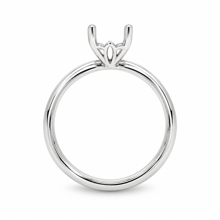 Women's 14K White Gold Solitaire Ring Mount 420-00129