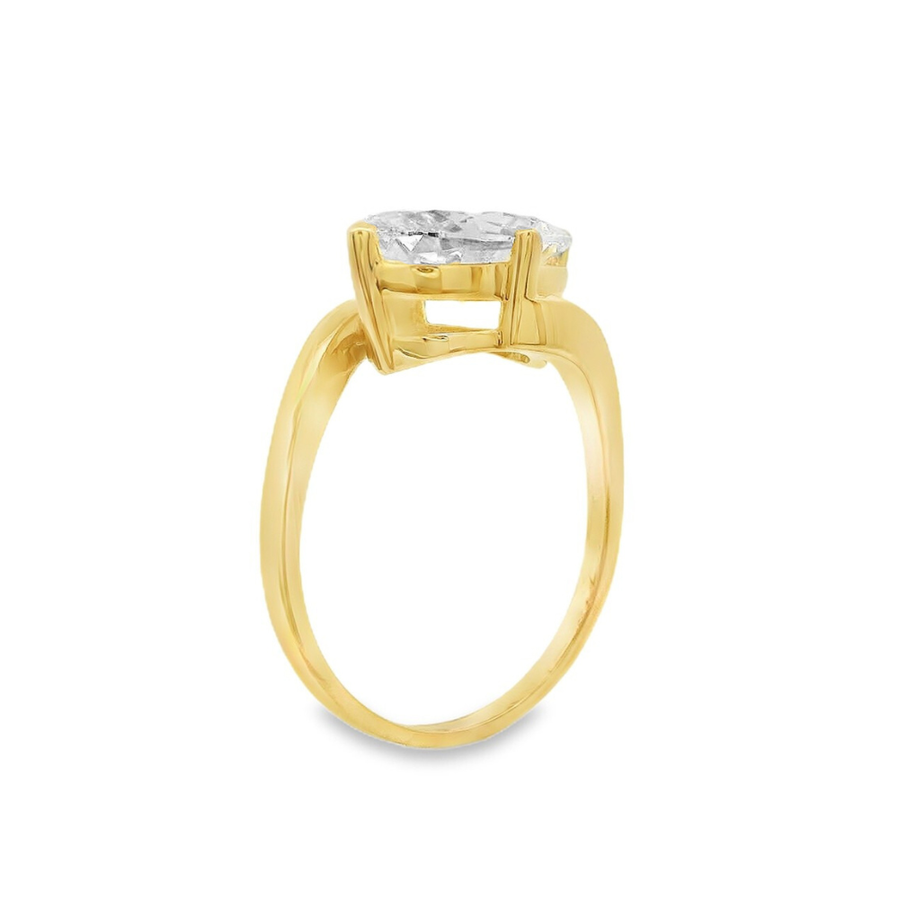14K Yellow Gold 2.50 CTW LAB Grown Diamond Ring