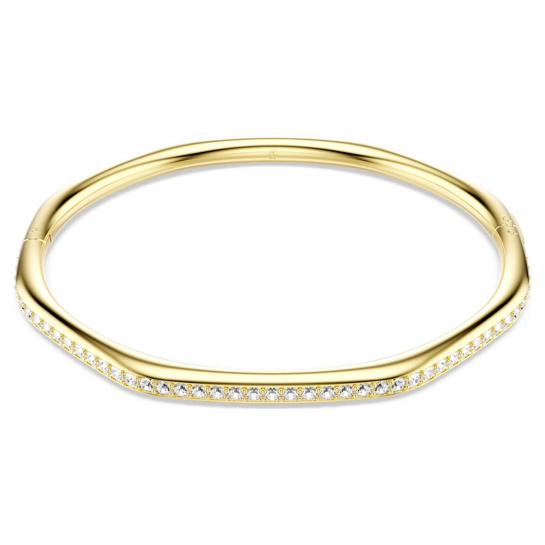 Swarovski Dextera Gold-Tone Plated Bangle With Clear Crystals 5724581