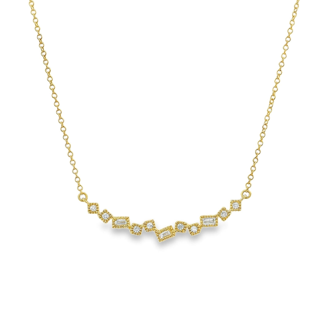 14K Yellow Gold 0.17 CTW Diamond 18"  Necklace