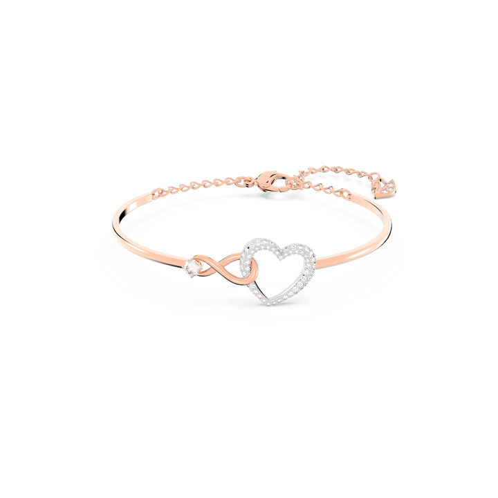 Swarovski Hyperbola Rose Gold-Tone And Rhodium Plated Bracelet With Clear Zirconia's 5518869