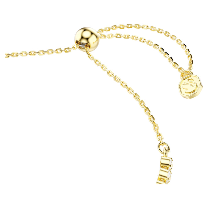 Swarovski Idyllia Gold-Tone Plated Pave Heart Bracelet With Clear Cubic Zirconia's 5744061