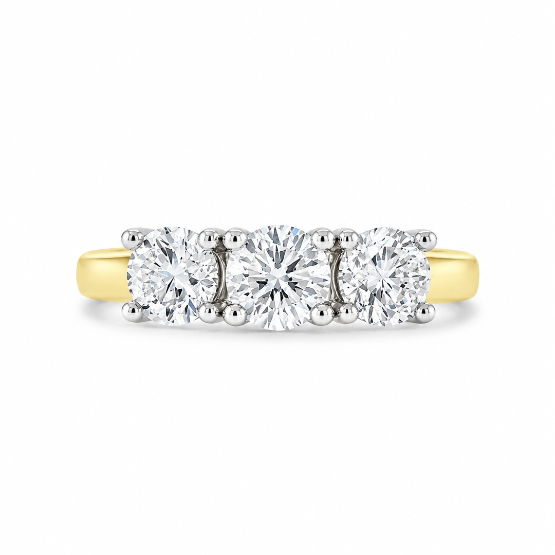 14K Yellow And White Gold 1.56 CTW Diamond Ring