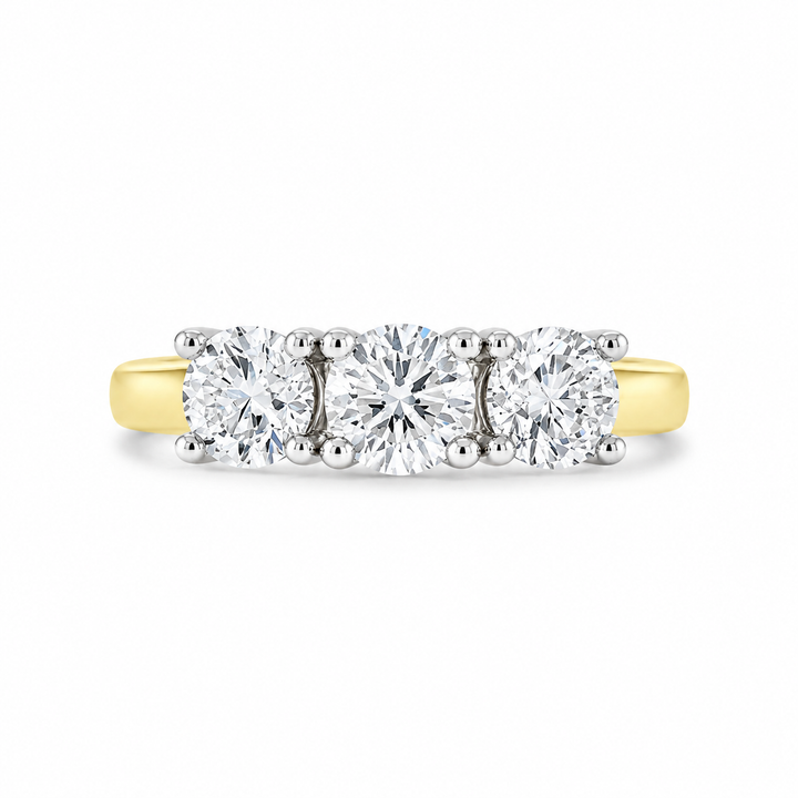 14K Yellow And White Gold 1.56 CTW Diamond Ring