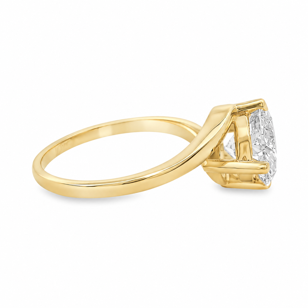 14K Yellow Gold 2.50 CTW LAB Grown Diamond Ring