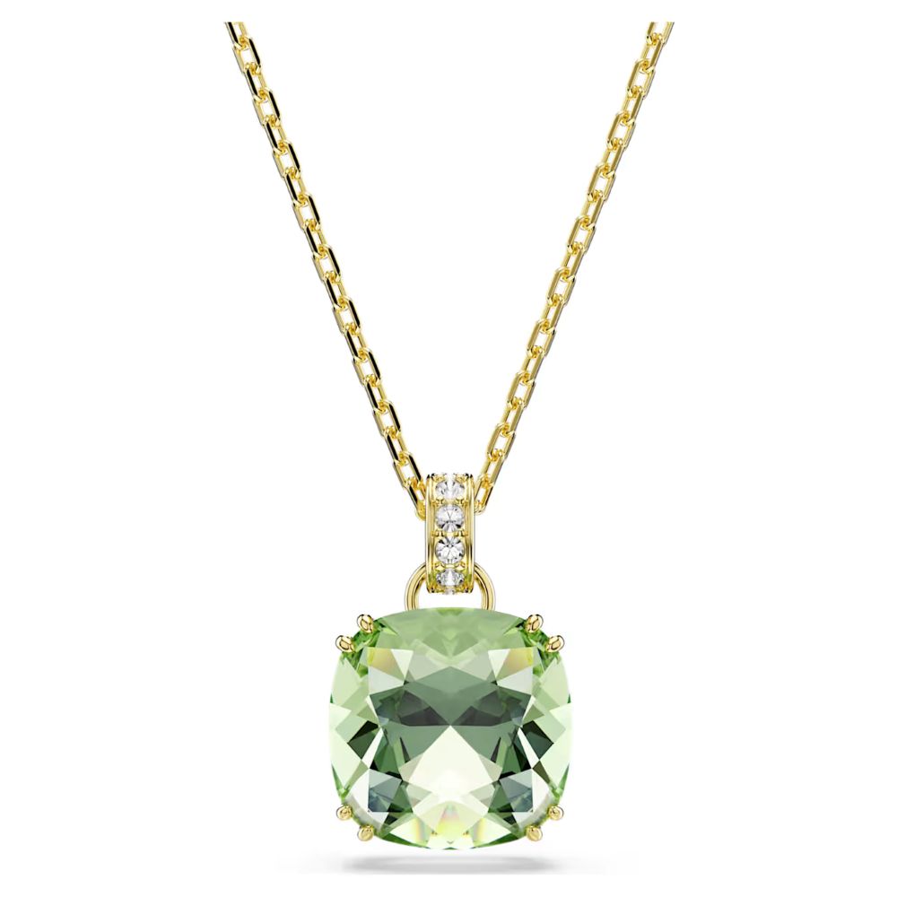 Swarovski Millenia Gold-Tone Plated Green & Clear Crystal Necklace