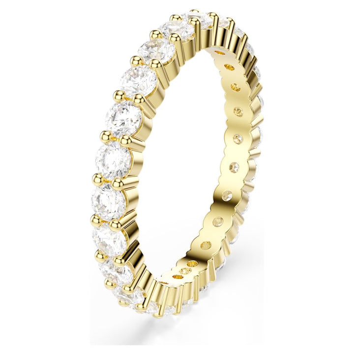 Swarovski Matrix Gold-Tone Plated Ring With Clear Cubic Zirconia 5750615