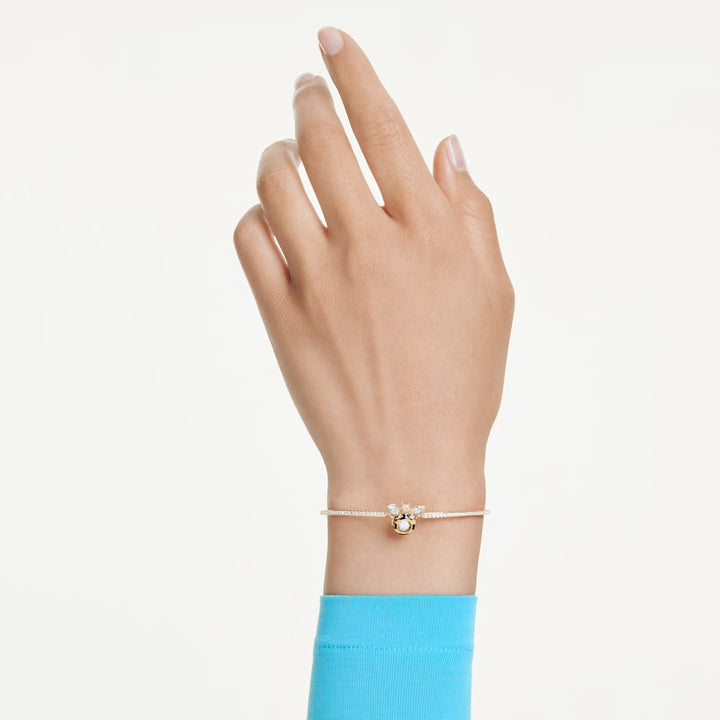 Swarovski Idyllia Gold-Tone Plated Bee Bracelet With Clear Crystals 5742679