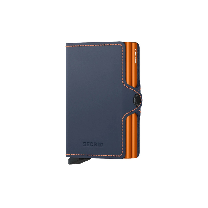 Secrid Matte NIghtblue-Orange Twinwallet