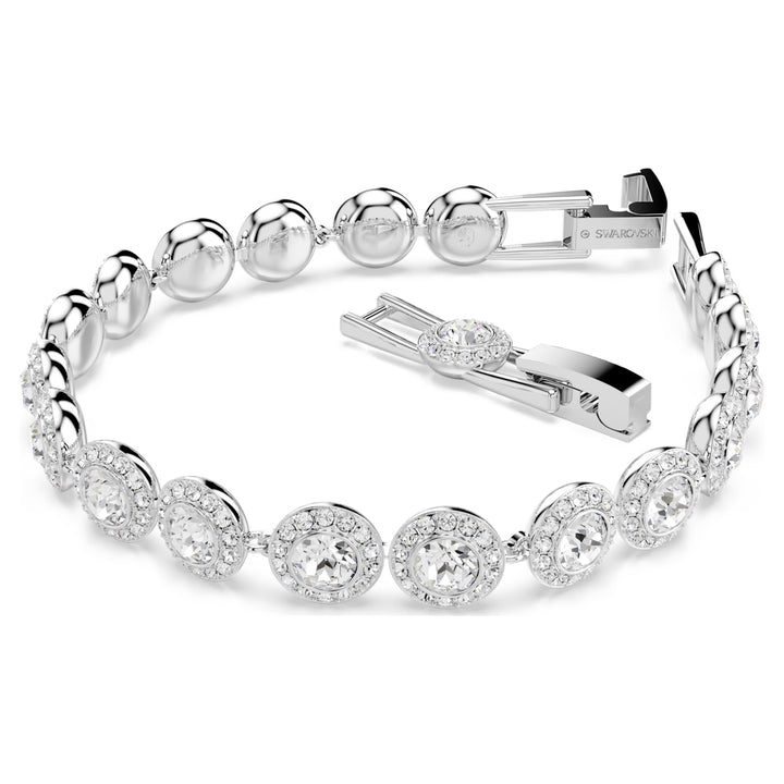 Swarovski Una Angelic Rhodium Plated Bracelet With Clear Crystals 5682279