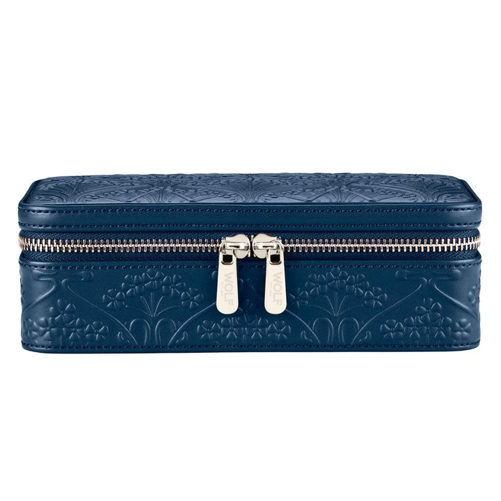 WOLF X LIBERTY All Over Ianthe Medium Jewelry Zip Case - Navy