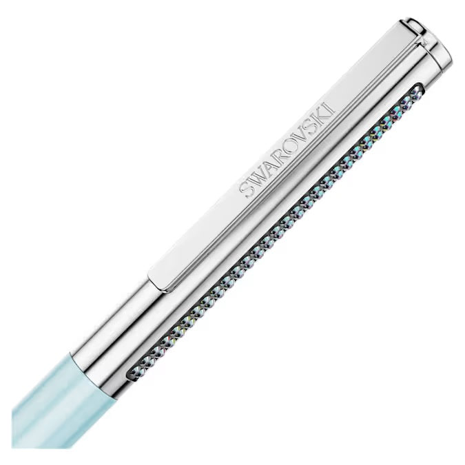 Blue Lacquered Swarovski Pen With Crystals