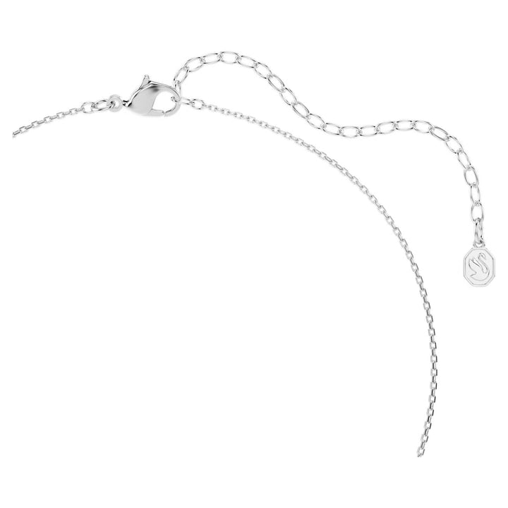 Swarovski Symbolica Rhodium Plated Horseshoe Necklace With Blue Cubic Zirconia 5746562