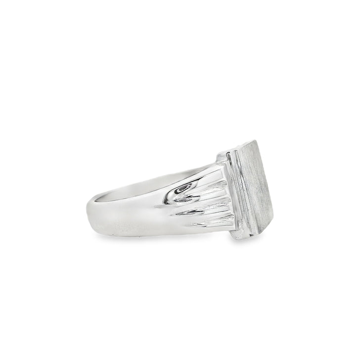 Sterling Silver Square Men's Signet Ring Size 11
