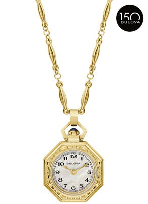 Bulova Rubaiyat Woamen's Watch Pendant 30" Necklace 97L182
