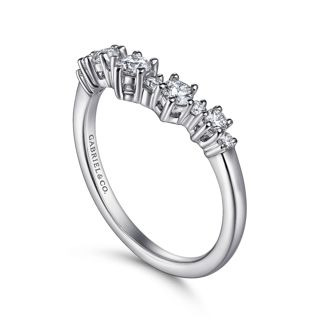14K White Gold SI G/H 0.43 CTW Diamond Women's Wedding Band