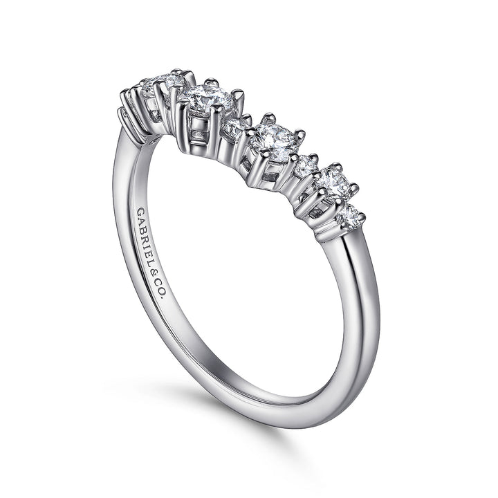 14K White Gold SI G/H 0.43 CTW Diamond Women's Wedding Band