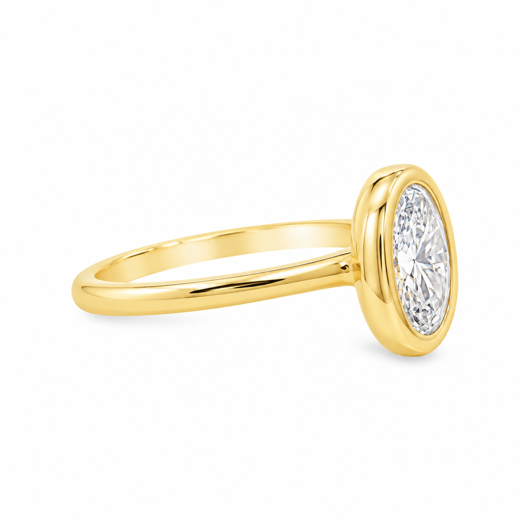 Women's 14K Yellow Gold 1.50 CTW LAB Grown Diamond Ring