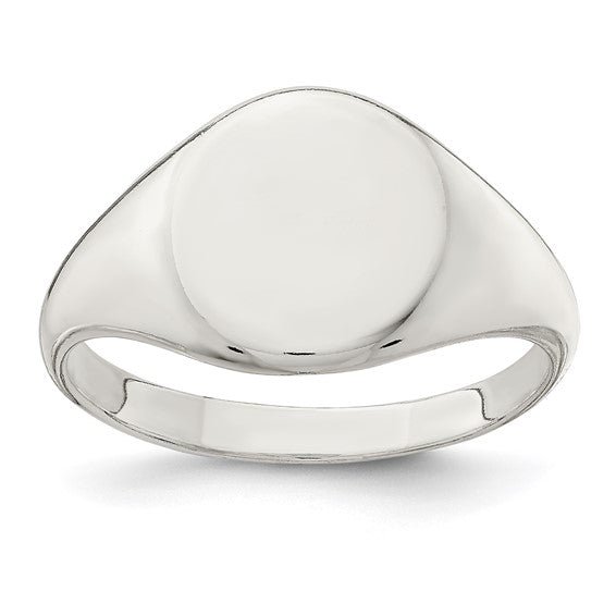 Sterling Silver Oval Signet Ring