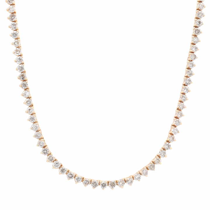 14K Yellow Gold 17" Diamond Necklace