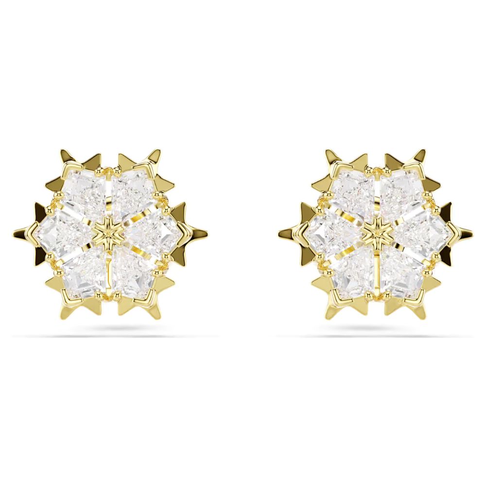 Swarovski Magic Evolution Gold-Tone Plated Snowflake Stud Earrings