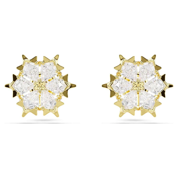 Swarovski Magic Evolution Gold-Tone Plated Snowflake Stud Earrings