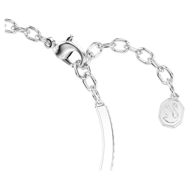 Swarovski Symbolica Rhodium Plated Horseshoe Bangle With Blue Crystals 5736983