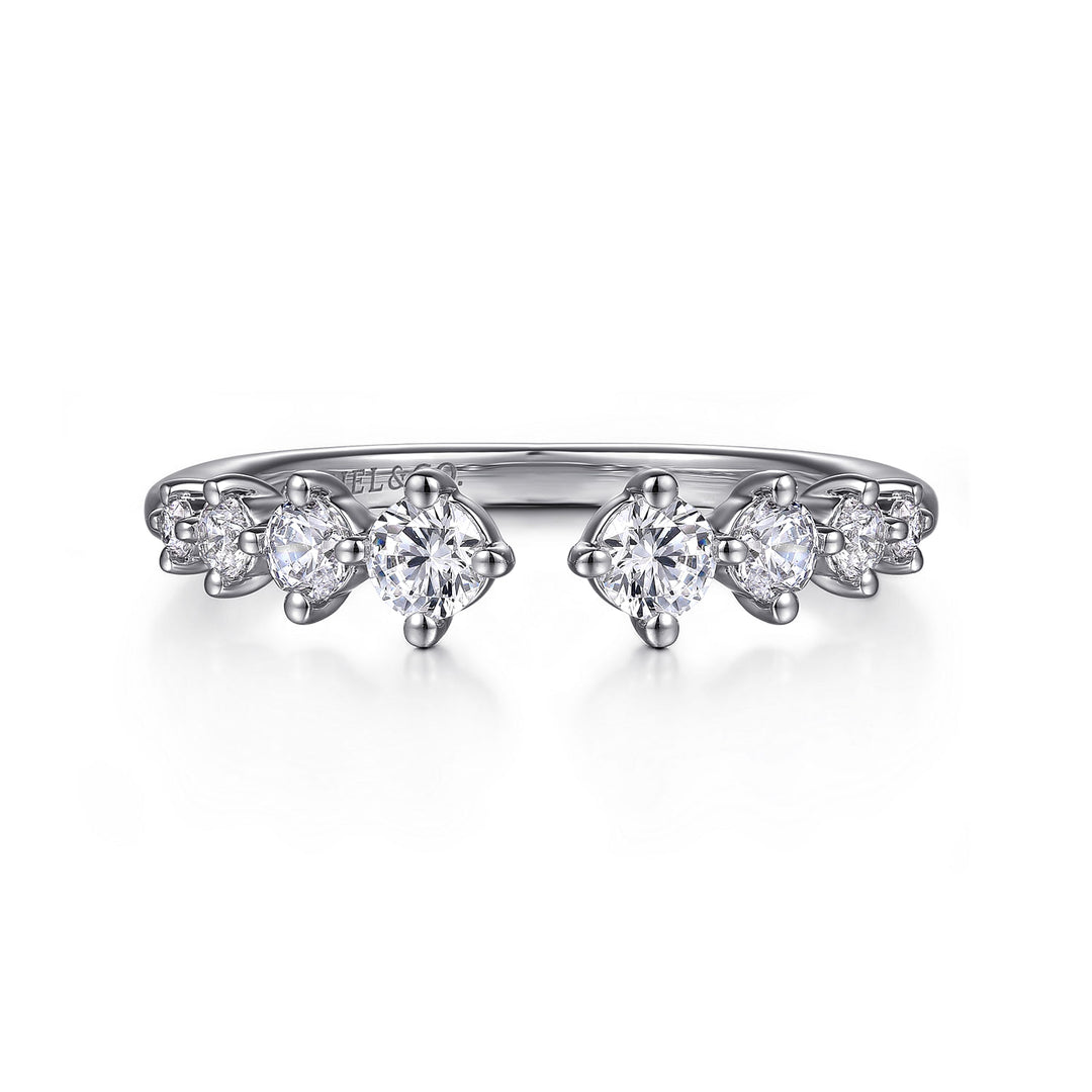 14K White Gold SI G/H 0.50 CTW Diamond Women's Wedding Band