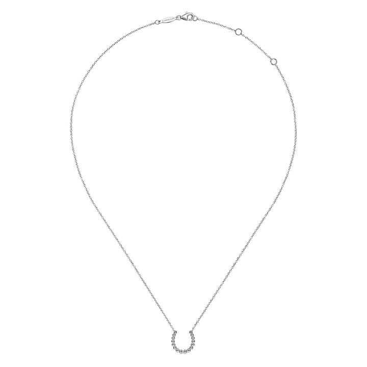 Sterling Silver Gabriel & Co. Horseshoe Bujukan Necklace