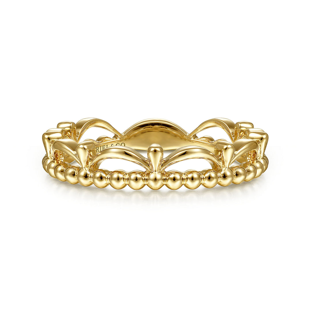 Women's 14K Yellow Gold Gabriel & Co. Polished Crown Ring