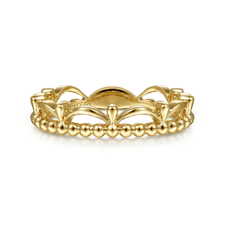 Women's 14K Yellow Gold Gabriel & Co. Polished Crown Ring