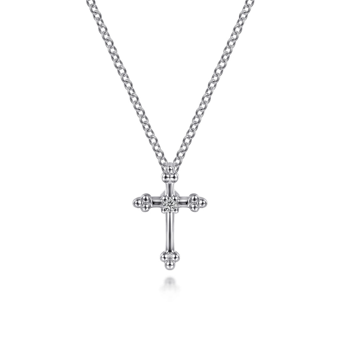 Sterling Silver Gabriel & Co. Cross Necklace